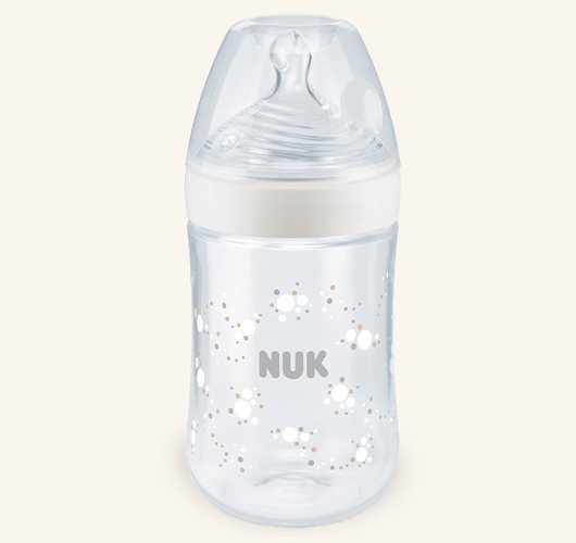 בקבוק הזנה לתינוק NUK Nature Sense 260 ml עם מד בקרת טמפרטורה